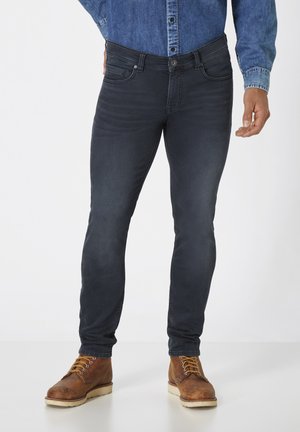 Paddock's MIT MOTION COMFORT STRETCH - Slim fit jeans - blue black used and moustache