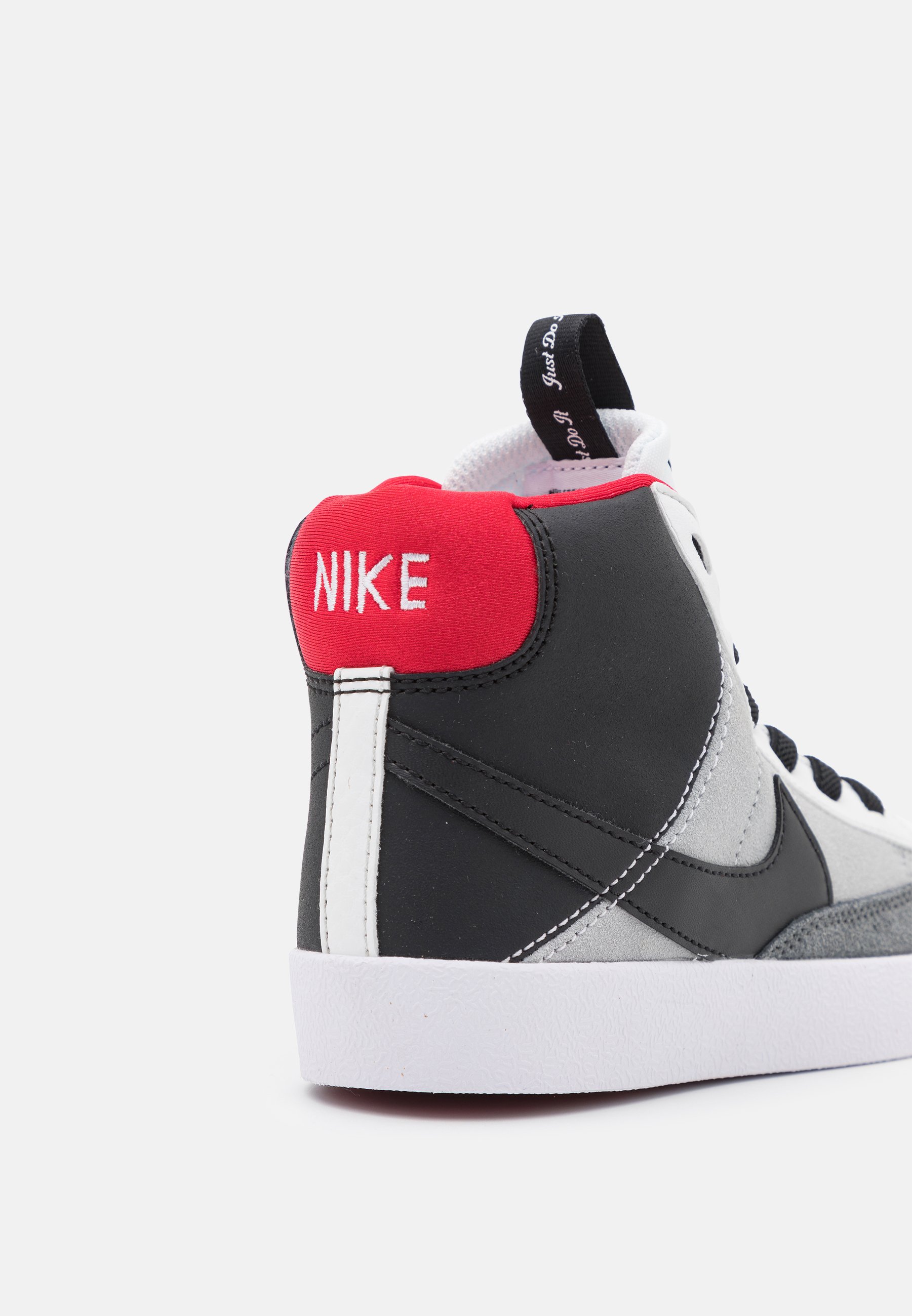 nike blazer mid 77 white black university red
