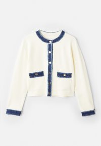 CARDI COL ROND MIX  - Strickjacke - ecru