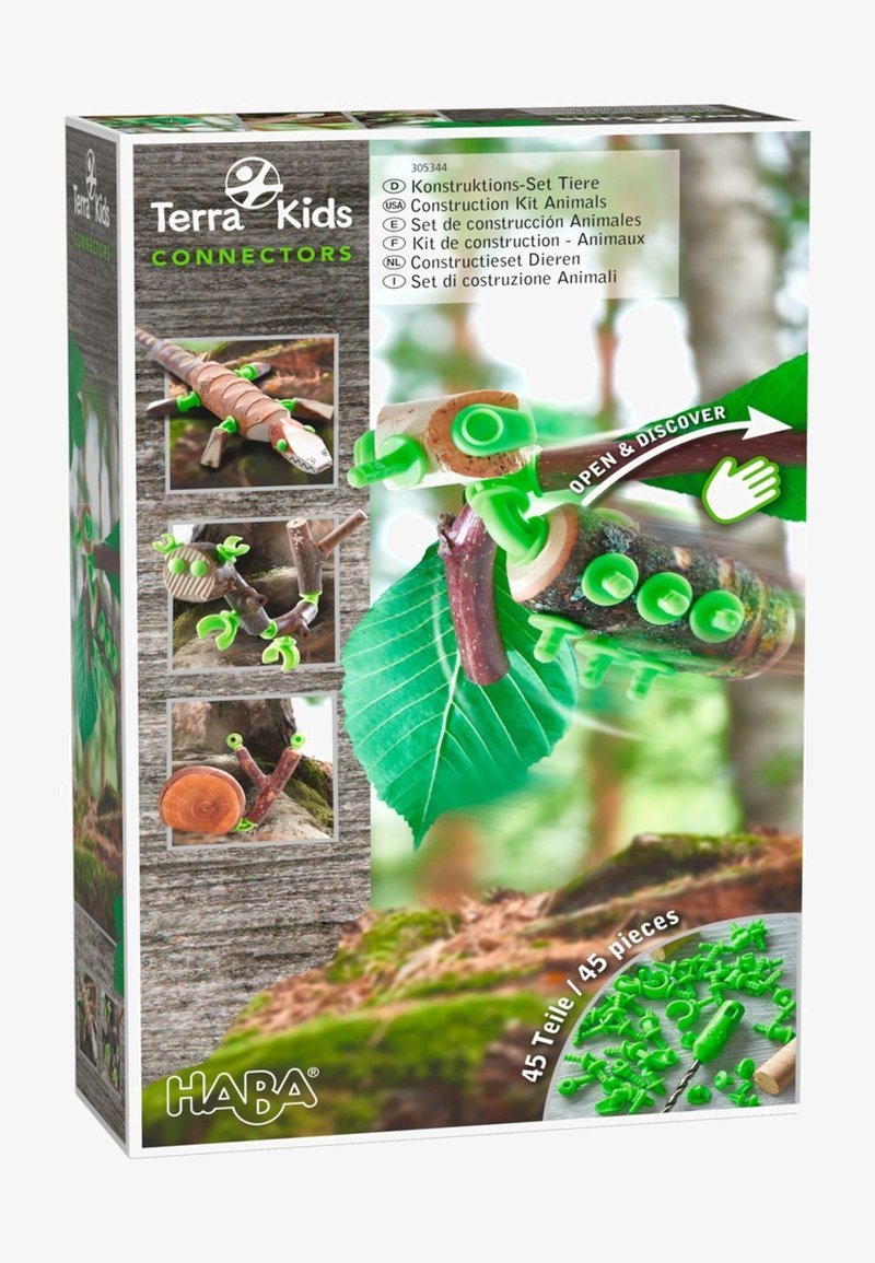 HABA TERRA CONNECTORS KONSTRUKTIONS SET TIERE - Toy - green