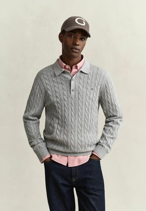 GANT, Polo - grey melange