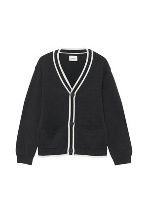 MIT KONTRASTSTREIFEN UND AUFGESETZTEN TASCHEN - Vest - navy