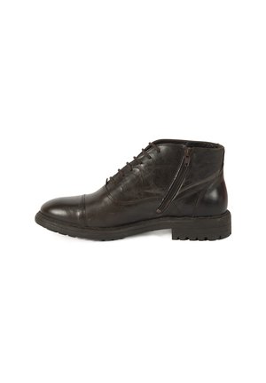 Schnürstiefelette - dark brown