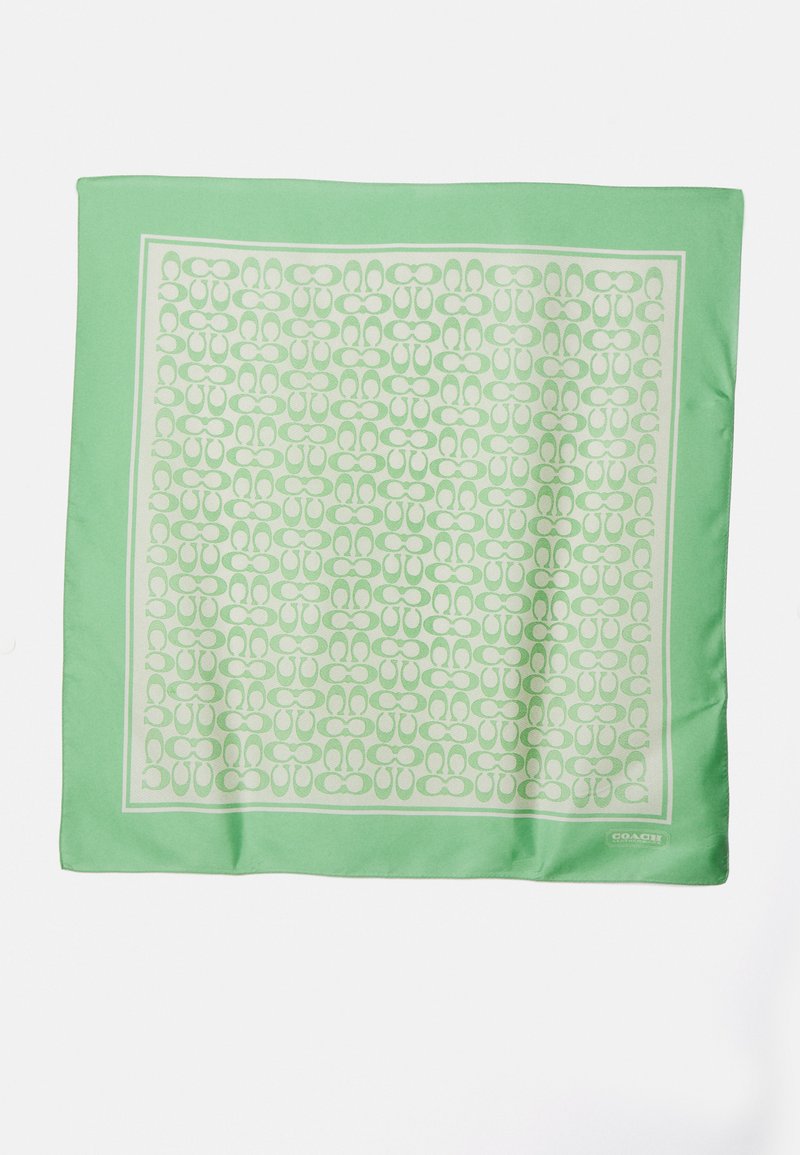 COACH VINTAGE SIGNATURE PRINTED SQUARE - Tørklæde / Halstørklæder - pale pistachio