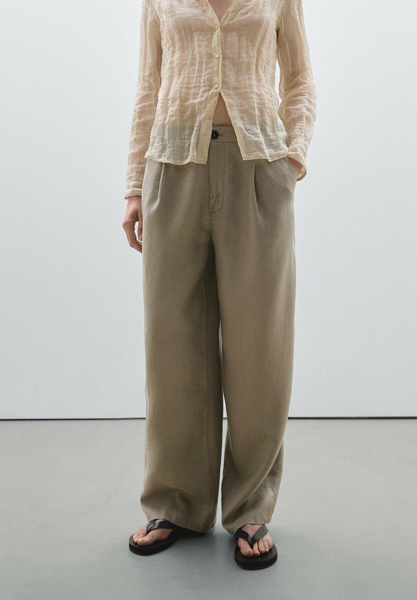 WIDE-MID-RISE - Trousers