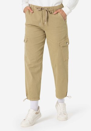 REGULAR MARLATZ CROPPED - Cargo trousers - serengeti beige