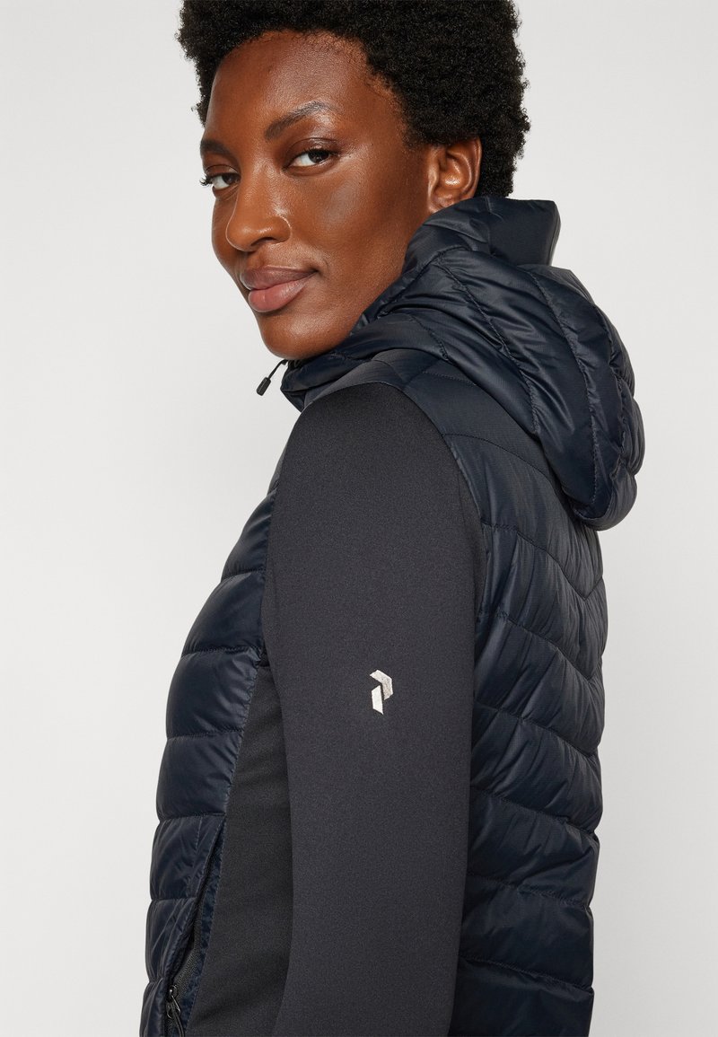 Peak Performance FROST HYBRID HOOD Daunenjacke black/schwarz