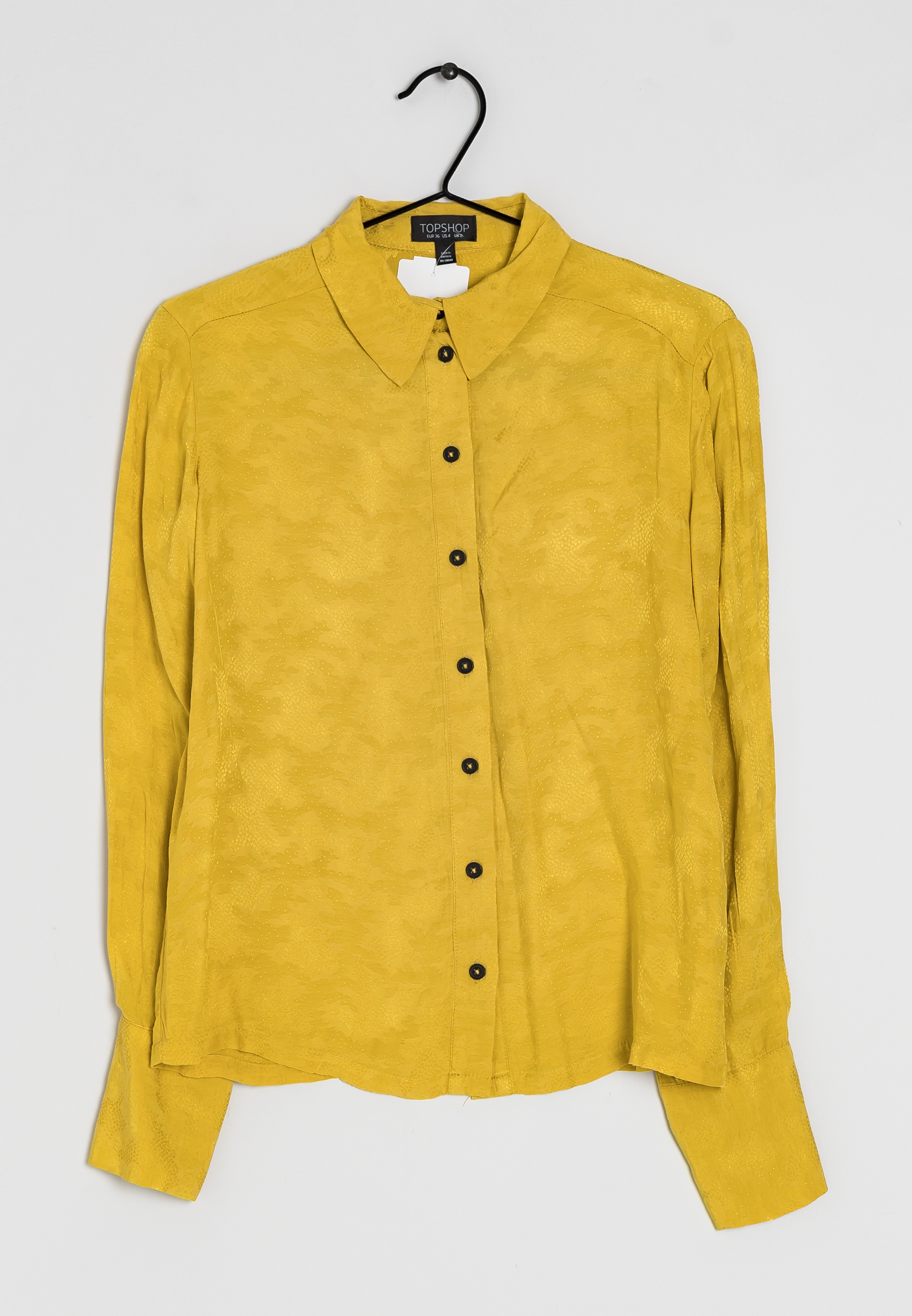 topshop yellow blouse