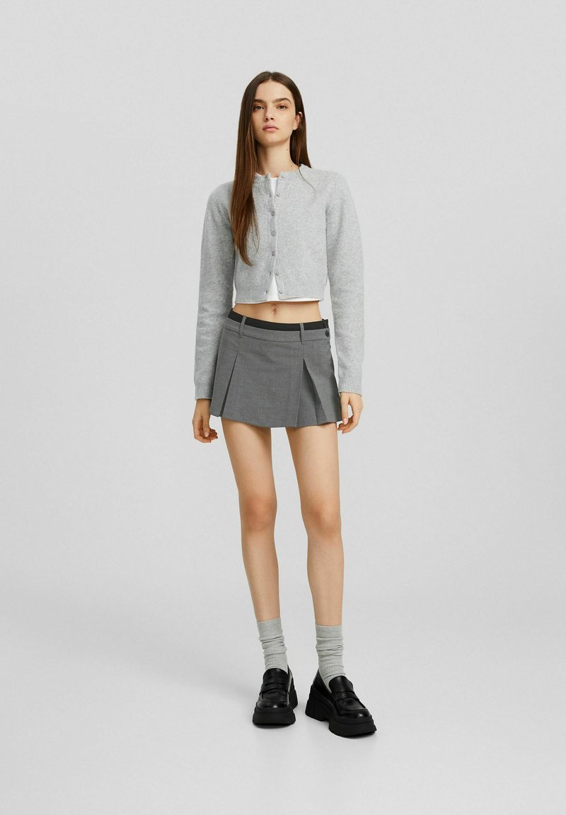 Bershka Minirok grijs gemêleerd Bershka Minirok grijs gemêleerd