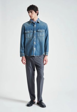 GRIFONI, CAPISPALLA E GIACCHE UOMO GRIFONI G6AB0056 DENIM DIRTY BLUE - Giacca di jeans - blu