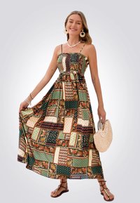 Cupshe BOHEMIAN PATCHWORK - Maxi-jurk - multi coloured