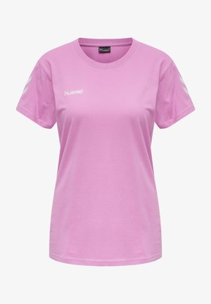 GO WOMAN - Print T-shirt - orchid
