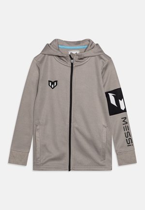 Mikina na zip - mottled light grey