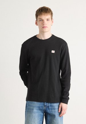 BADGE TEE - Longsleeve - black
