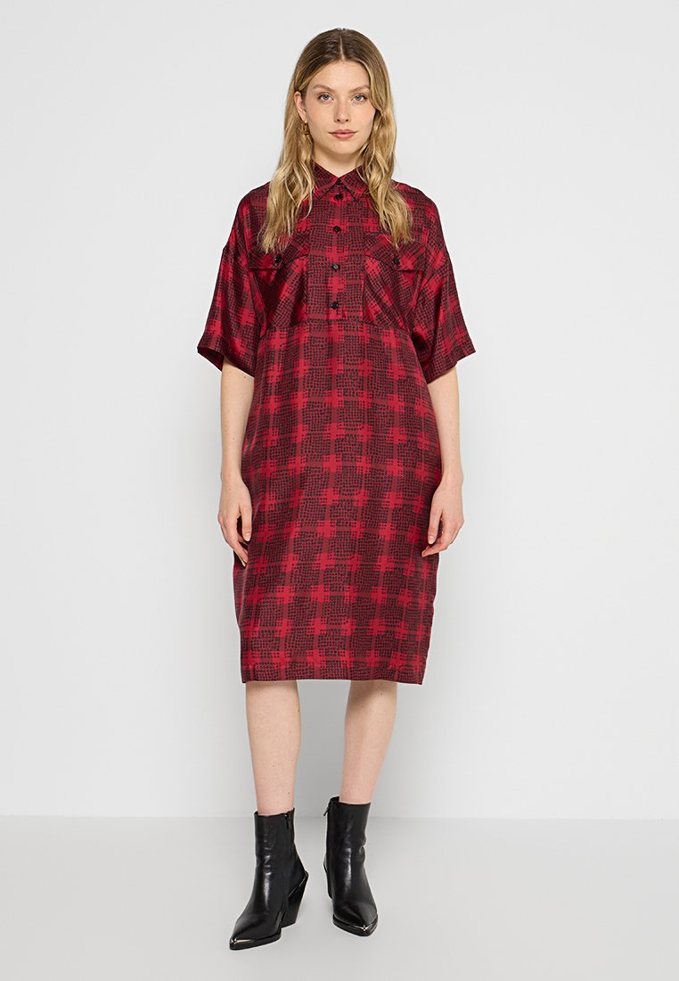 ASPESI Blousejurk rood