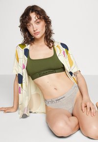 Calvin Klein Underwear UNLINED BRALETTE REIMAGINED HERITAGE - Hosszított melltartó - napa