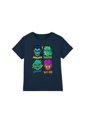 UNIVERSAL MONSTERS MONSTER HEADS - Print T-shirt - dark blue