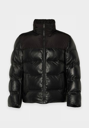 BOSS, H-MADDER - Veste en cuir - black