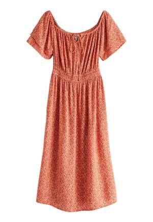 OFF SHOULDER - Nappali ruha - coral orange