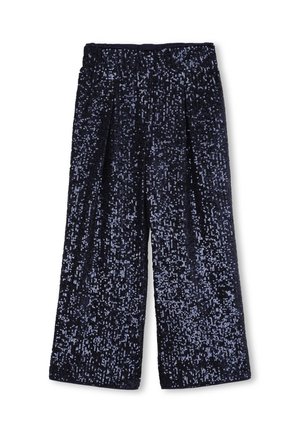 FLUIDE EN SEQUINS - Pantalon classique - indigo blue