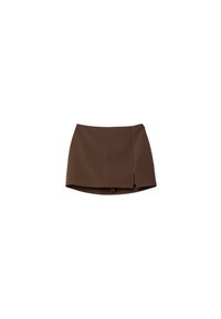 WITH SIDE SLIT  - A-Linien-Rock - dark brown