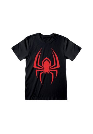 MARVEL VIDEO GAME SPIDERMAN MILES MORALES HANGING SPIDER - T-shirt z nadrukiem