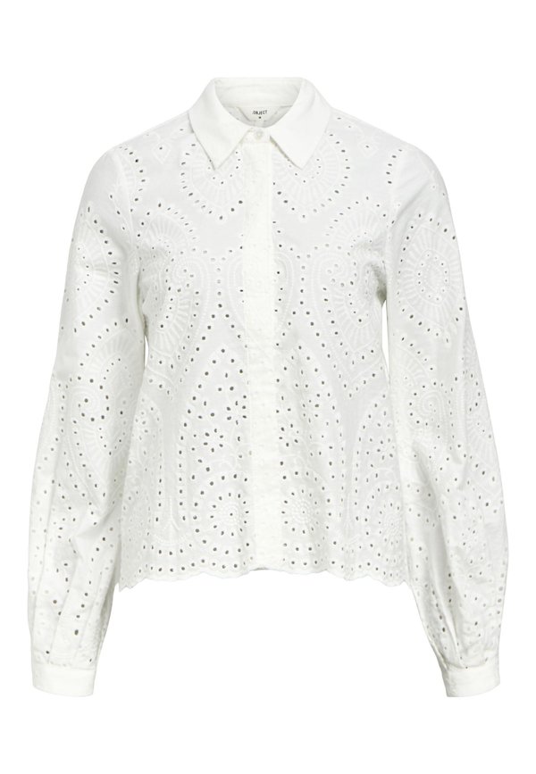 OBJBITTEN - Button-down blouse - cloud dancer3