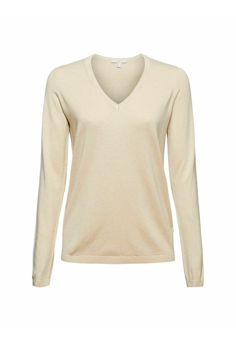Damen Strickjacken | edc by Esprit COO Strickpullover beige - BI36532 Damen Strickjacken | edc by Esprit COO Strickpullover beige - BI36532