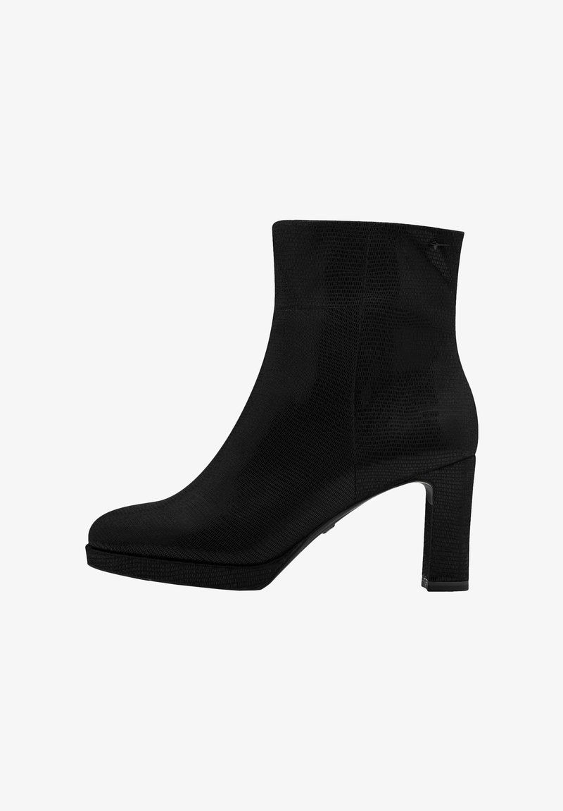 Tamaris Enkellaarsjes met hoge hak black denim - Main Image