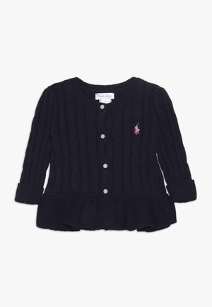 PEPLUM - Cardigan - navy