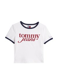 SLIM SCRIPT TEE - Marškinėliai su spaudiniu - ecru