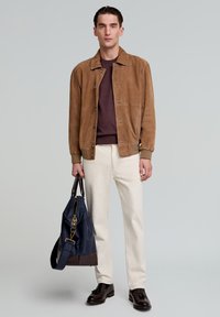 Scalpers ROUND NECK  - Pulover - burgundy