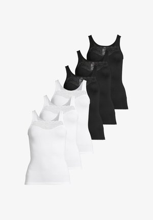 6 PACK - Caraco - weiß/schwarz