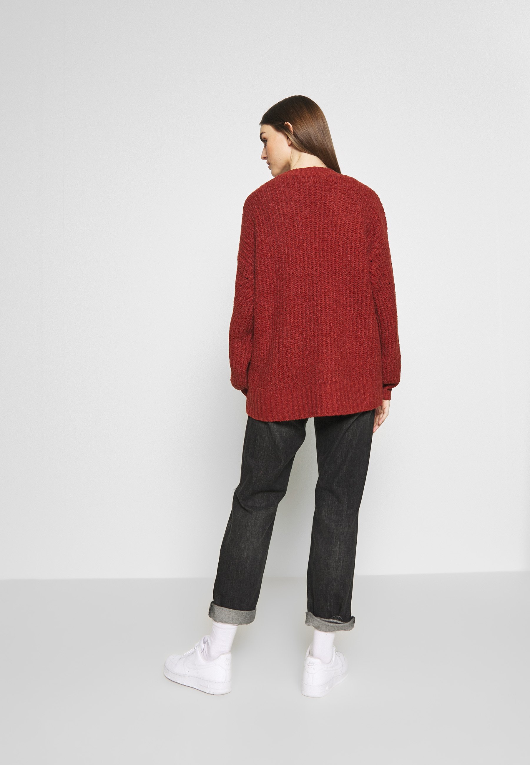 American Eagle FEMME SHAKER BOYFRIEND Cardigan rust American Eagle FEMME SHAKER BOYFRIEND - Cardigan - rust