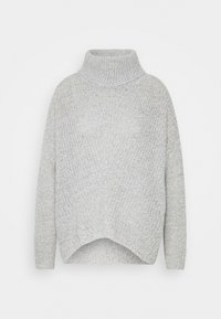 NAGEEM MEGAN  ROLLNECK - Stickad tröja - cloud dancer/black