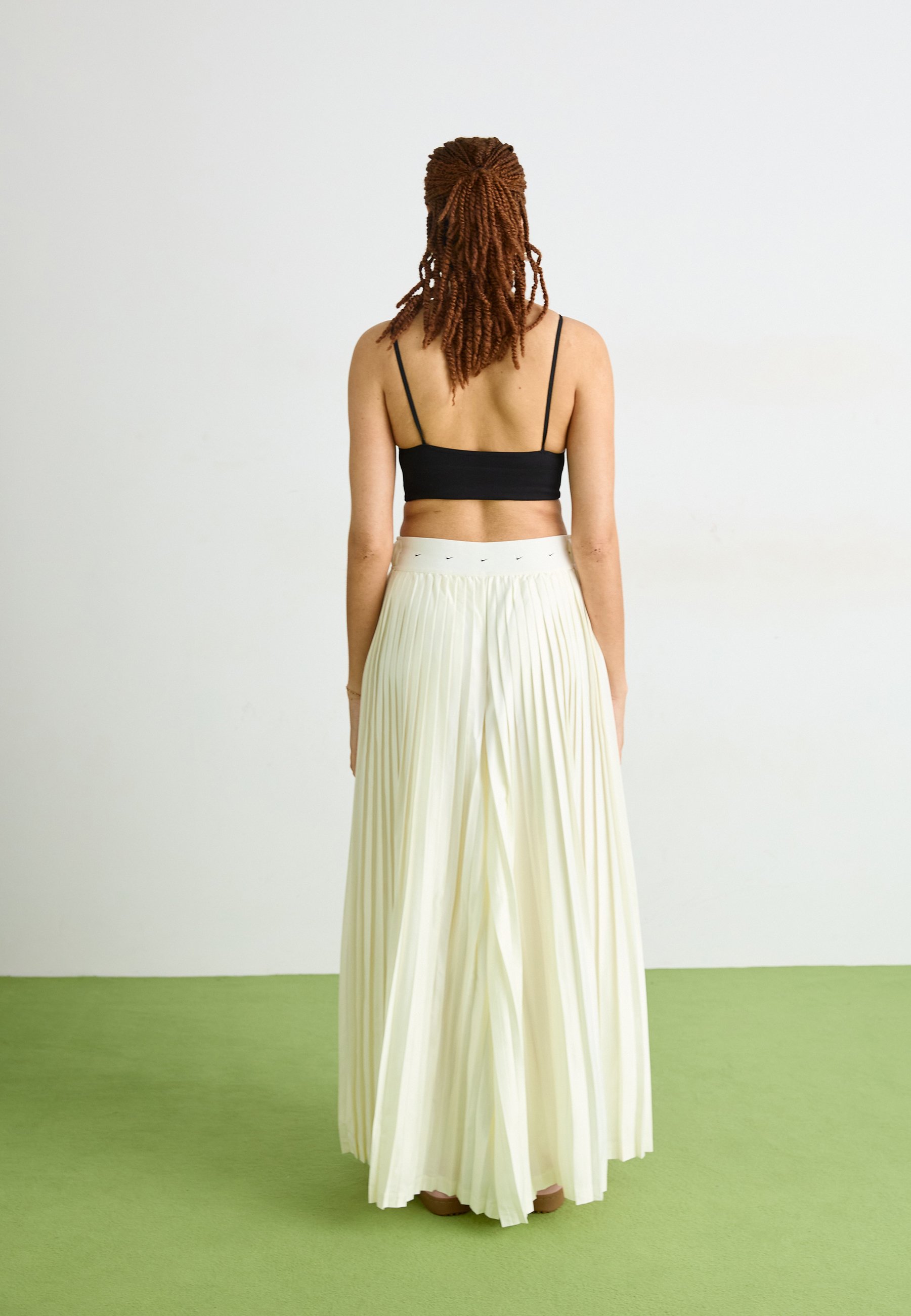 Nike Sportswear PLEATD - Fustă maxi - sail/alb natural - Zalando.ro