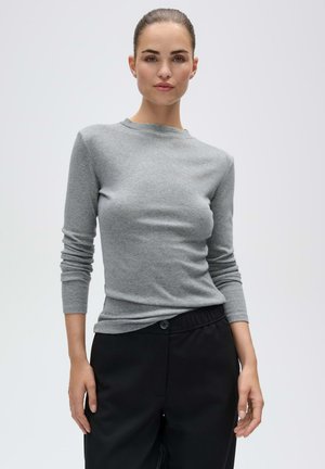 OPUS, SLIM FIT - T-shirt à manches longues - easy grey