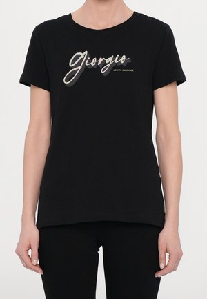Print T-shirt - black