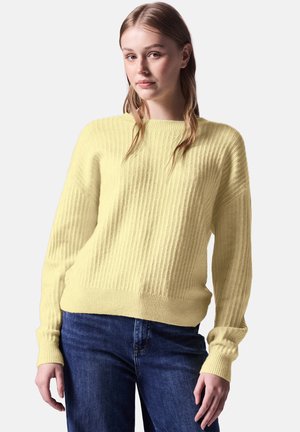 MIT STRUKTUR - Striktrøje - gelb