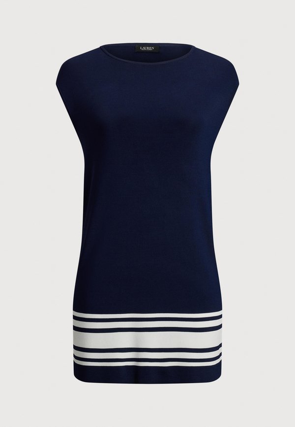 TWO TONE CAP SLEEVE SHIFT SWEATER DRESS - Shift dress4