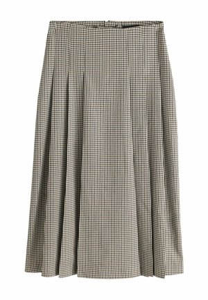 Next, TALL FIT - DOGTOOTH MIDI KILT - A-line skirt - neutral
