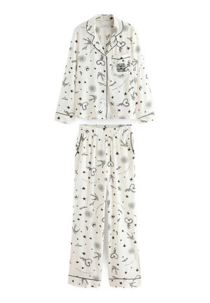 REGULAR FIT BUTTON THROUGH  - Pyjamas - cream