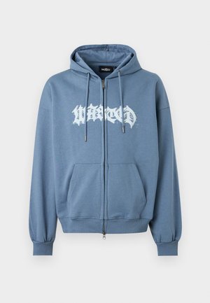 BLARE ZIP HOODIE UNISEX - Športna jopa s kapuco na zadrgo - stone blue