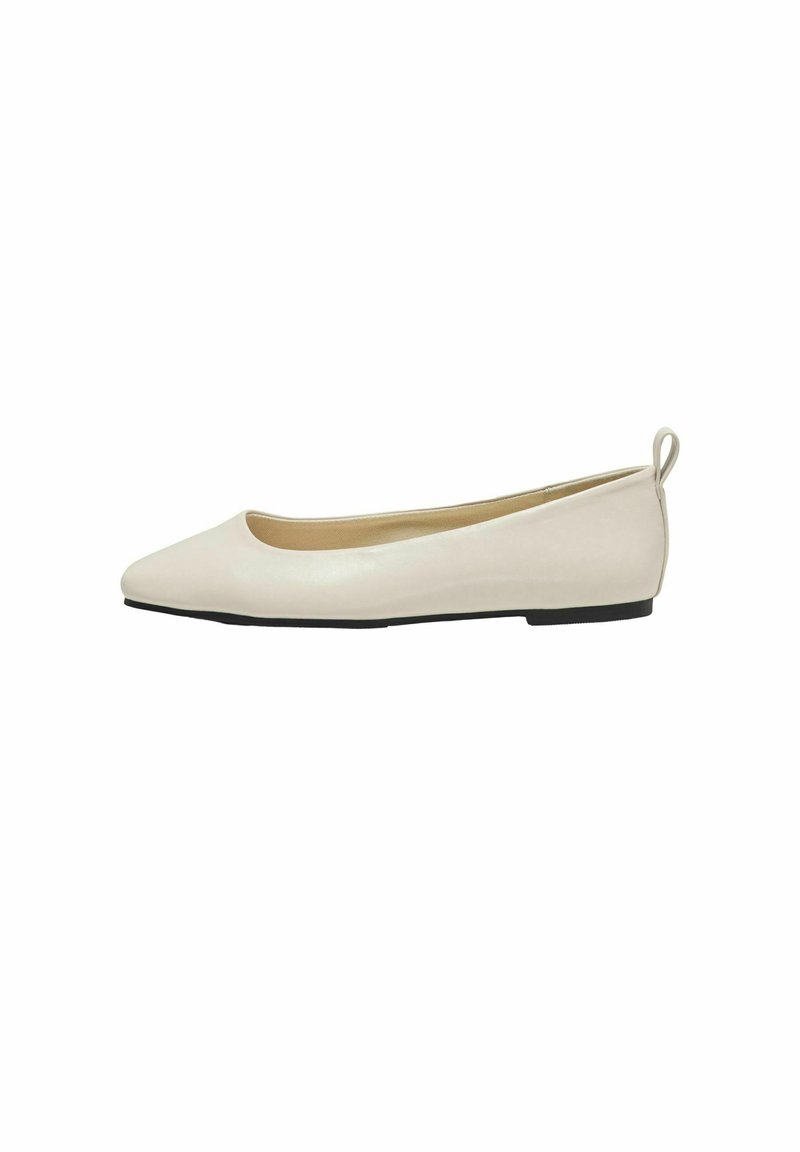 ONLY SHOES BALLERINAS RECHTECKIGE SPITZE Ballerina's creme/beige