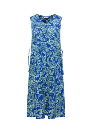 Cecil, MIDIKLEID MIT V-NECK UND PRINT - Hverdagskjole - surf blue
