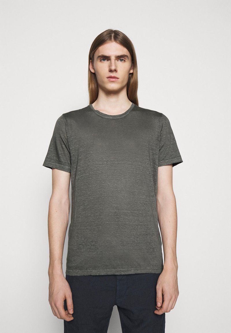 Herren Bekleidung | 120% Lino SHORT SLEEVE T-Shirt basic iron/anthrazit - IG28558 Herren Bekleidung | 120% Lino SHORT SLEEVE T-Shirt basic iron/anthrazit - IG28558
