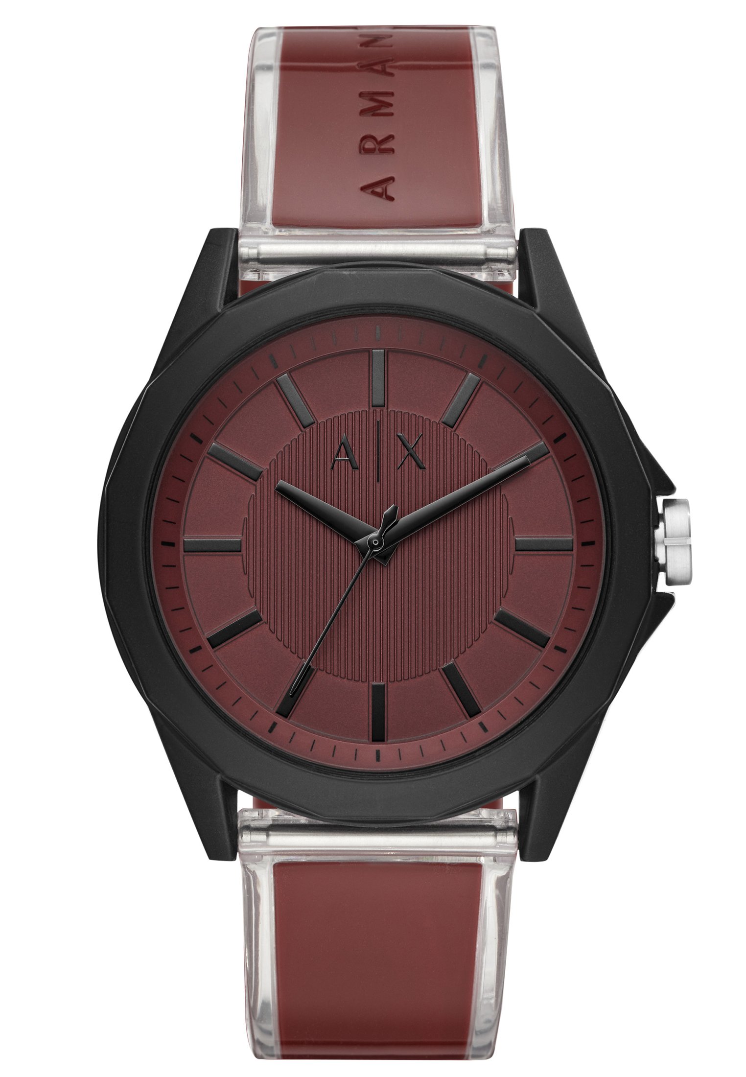 armani exchange red watch