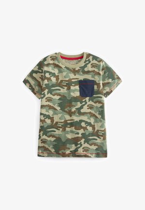 CONTRAST POCKET SHORT SLEEVE - Print T-shirt - camouflage