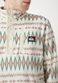 Quiksilver NO DESTINATION 2 HALF SNAP - Fleecová mikina - oyster white