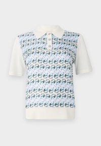 FRONT - Polosärk - new ivory/blue lucky duck